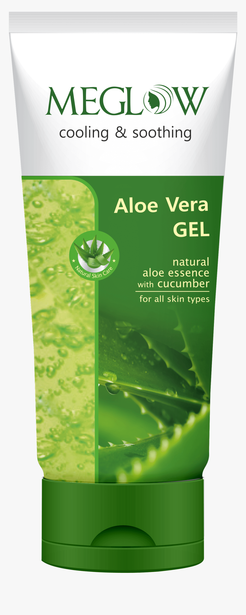 Meglow Aloevera Gel - Meglow Aloe Vera Gel Uses, HD Png Download, Free Download