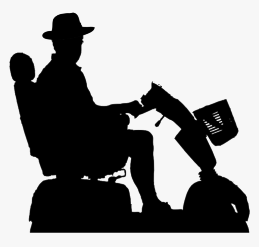 Mobility Scooter Silhouette, HD Png Download, Free Download