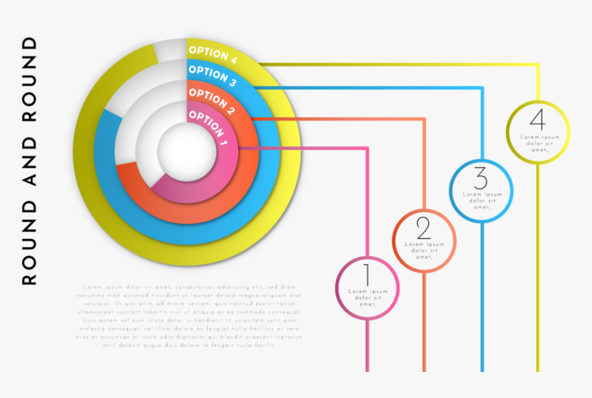 Circle Infographic Radial Bar Graph 01 - Circle, HD Png Download, Free Download