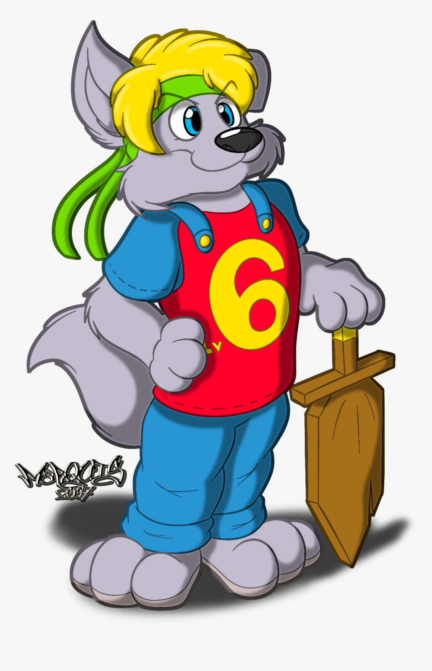 One Young Wolf - Cartoon, HD Png Download, Free Download