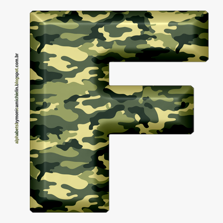 Alphabets By M Nica Michielin Alfabeto Verde - Camouflage Background, HD Png Download, Free Download