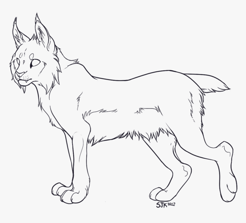 Transparent Base Lynx Clip Transparent Download - Lynx Lineart, HD Png Download, Free Download