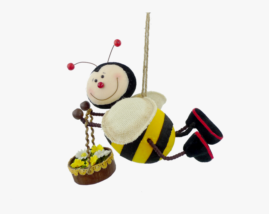 Flying Bee With Basket - Honeybee, HD Png Download, Free Download