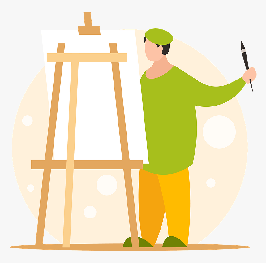 Painter Painting Clipart - Illustration, HD Png Download, Free Download