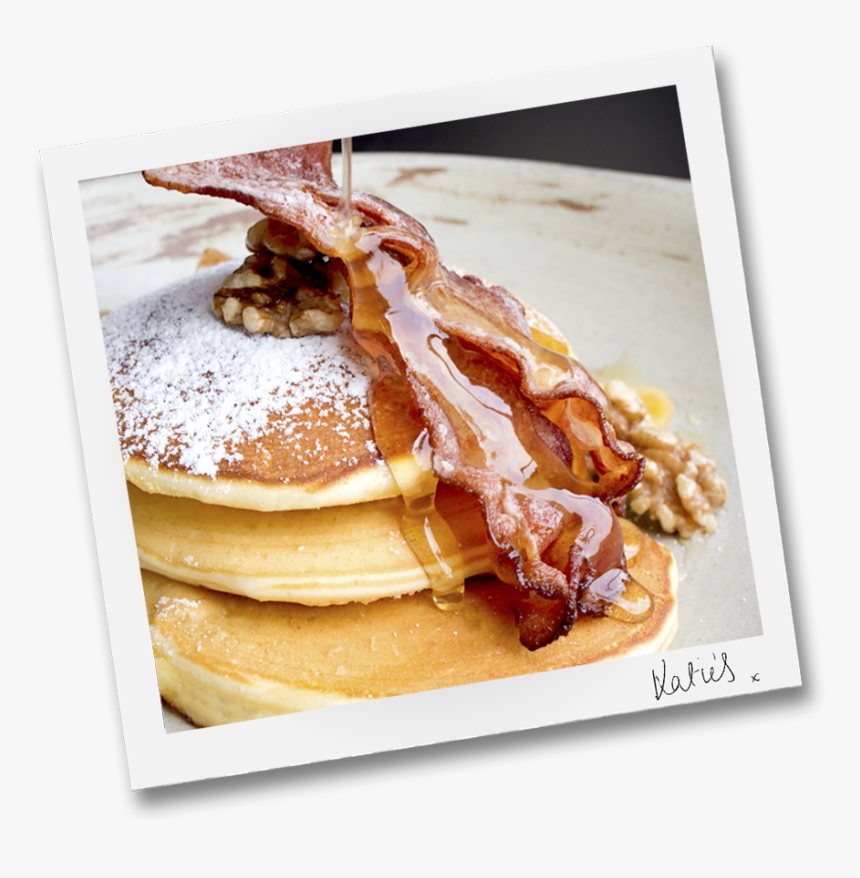 When It Comes To Scrambled Eggs Bacon In Soller,katie"s - Pancakes With Bacon And Powdered Sugar, HD Png Download, Free Download