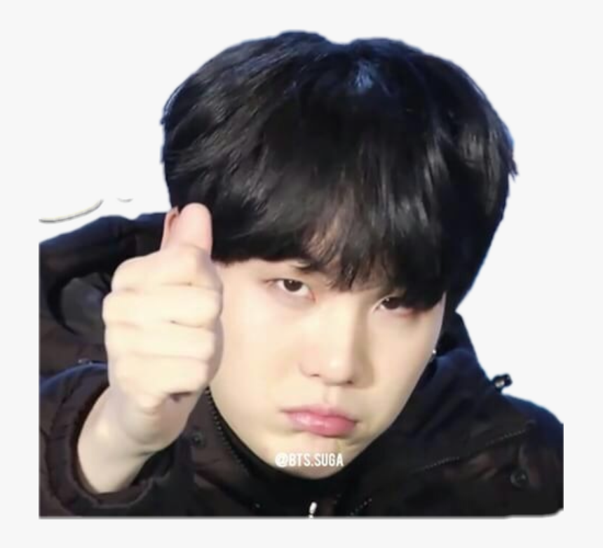 Min Yoongi Png , Png Download - Suga Thumbs Up Gif, Transparent Png, Free Download