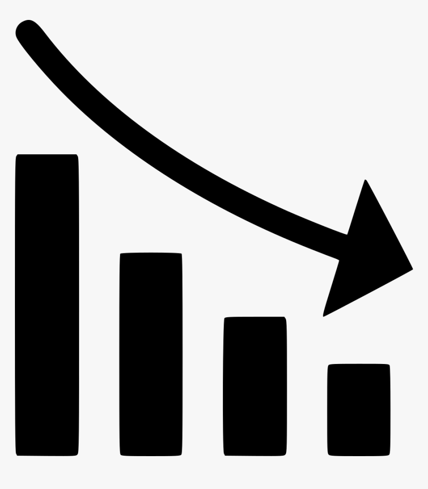 Диаграмма снижения. Значок спада. Пиктограмма спад. Снижение объема иконка. График спад иконка.