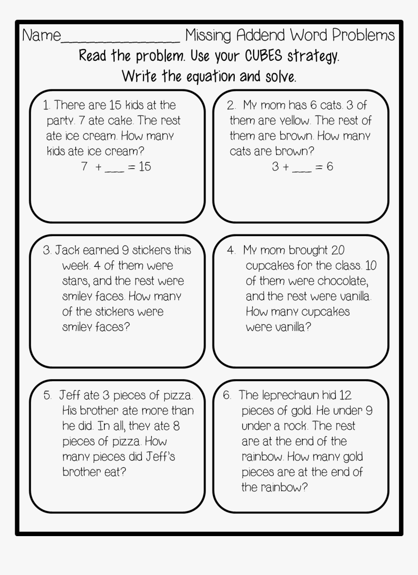 1st grade math word problems worksheets pdf hd png download kindpng