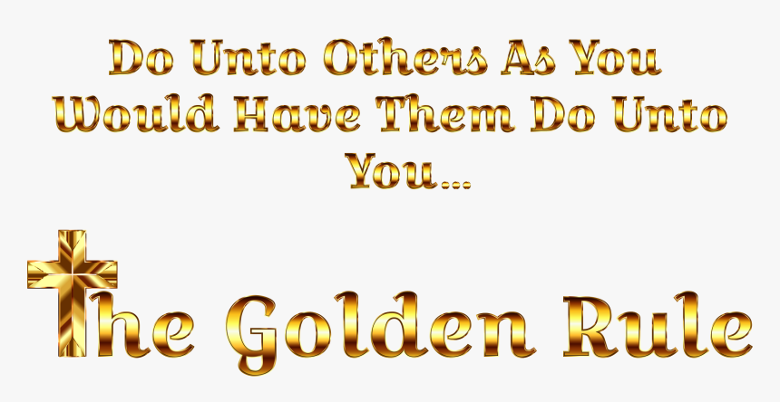 Golden Rule Enhanced No Background Clip Arts - Clipart The Golden Rule, HD Png Download, Free Download