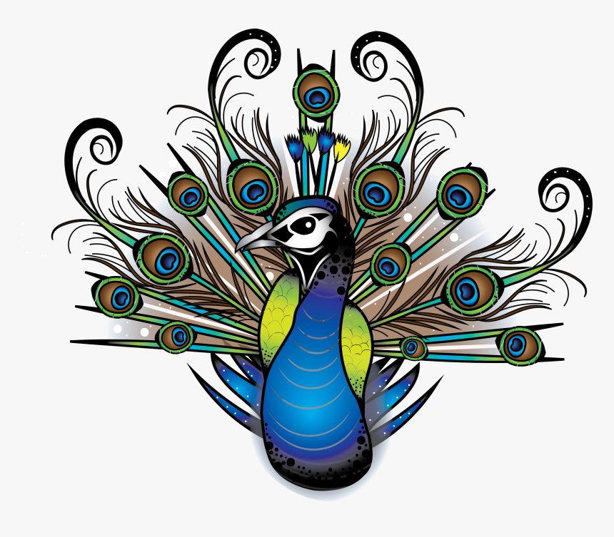 Peacock Tattoo Clipart , Png Download - Peacock Tattoo Png, Transparent Png, Free Download