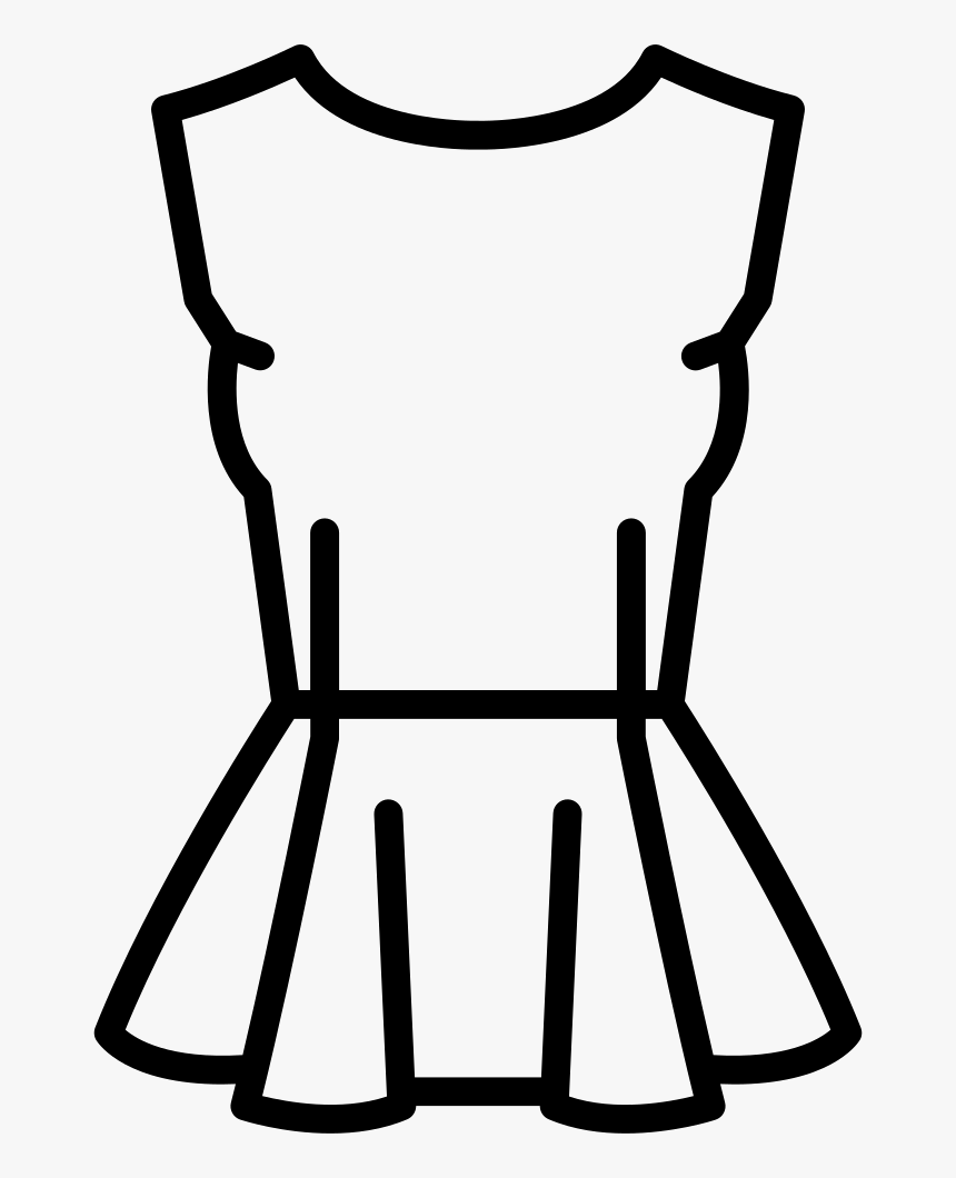 Peplum Top - T-shirt, HD Png Download, Free Download