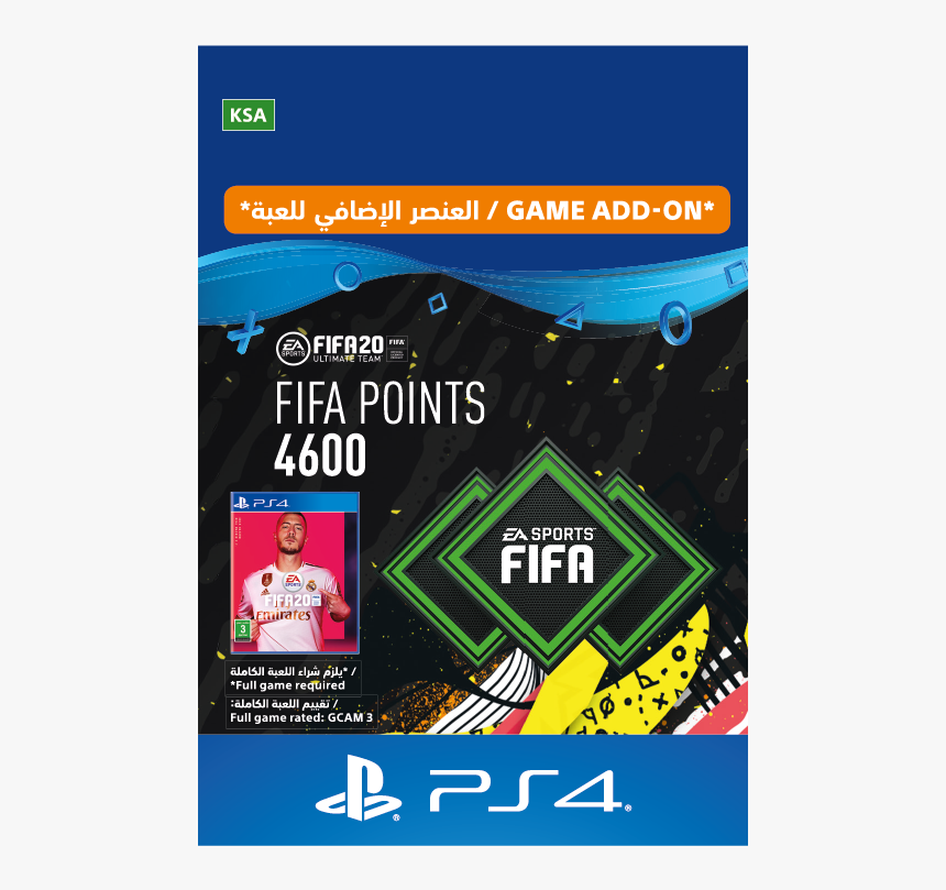 4600 Fifa 20 Points Pack"
 Title="ksa - Fifa Points Ps4 Fifa 20, HD Png Download, Free Download