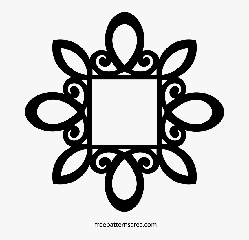 Vintage Wall Mirror Frame Vector Desing - Frame Mirror Cnc 2d, HD Png Download, Free Download