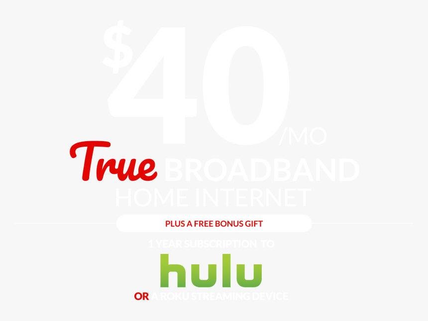 True Broadband For Just $40 - 2011, HD Png Download, Free Download