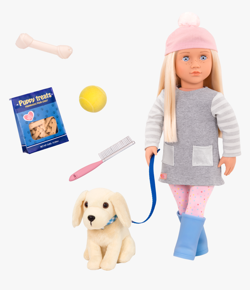 Meagan And Golden Retriever 18-inch Doll And Pet - Our Generation Doll With Dog, HD Png Download, Free Download