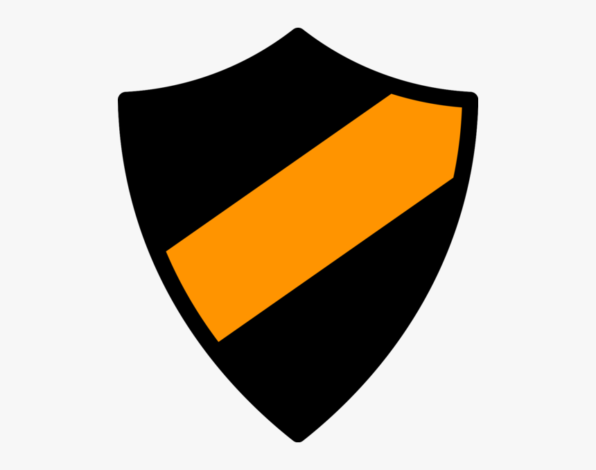 Emblem Icon Black-orange - Orange And Black Shield Logo, HD Png Download, Free Download