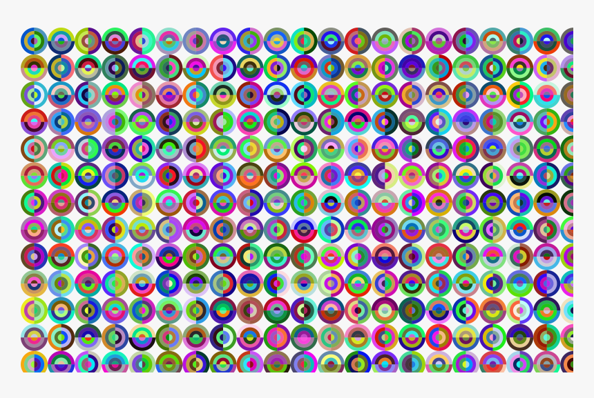 Prismatic Concentric Checkered Circles Pattern Clip - Circle, HD Png Download, Free Download