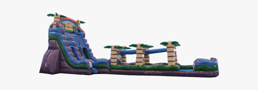 Tiki Plunge Dual Laned Water Slide With Slip N Slide - Inflatable, HD Png Download, Free Download