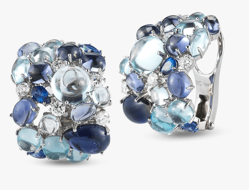 Shanghaiearrings With Topaz, Iolite, Sapphires And - Crystal, HD Png Download, Free Download