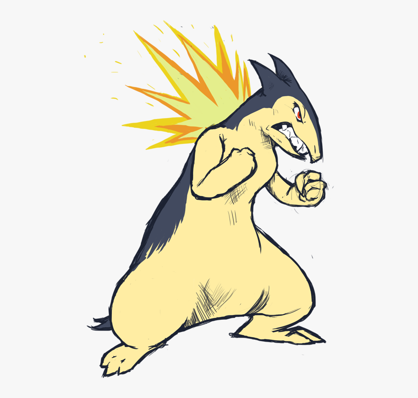 Typhlosion Practice - Cartoon, HD Png Download, Free Download