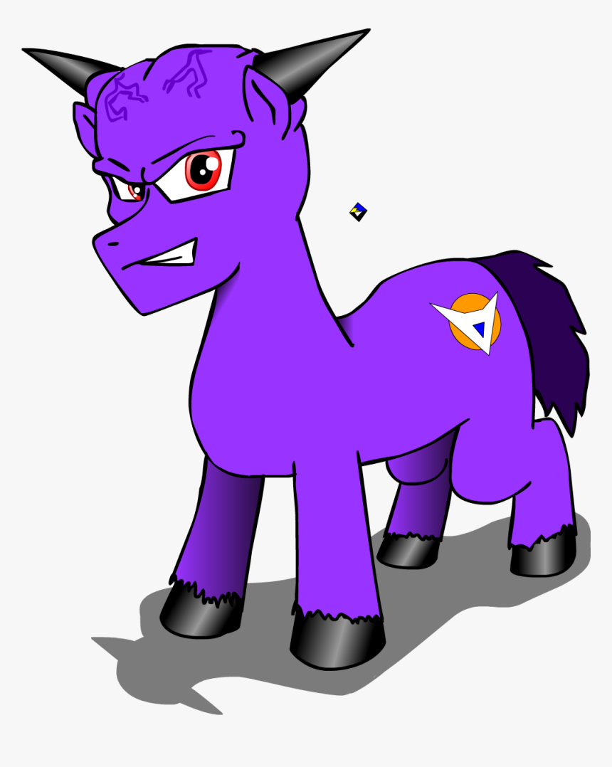 Pony Horse Dog Cat Horse Purple Mammal Fictional Character - Cartoon, HD Png Download, Free Download