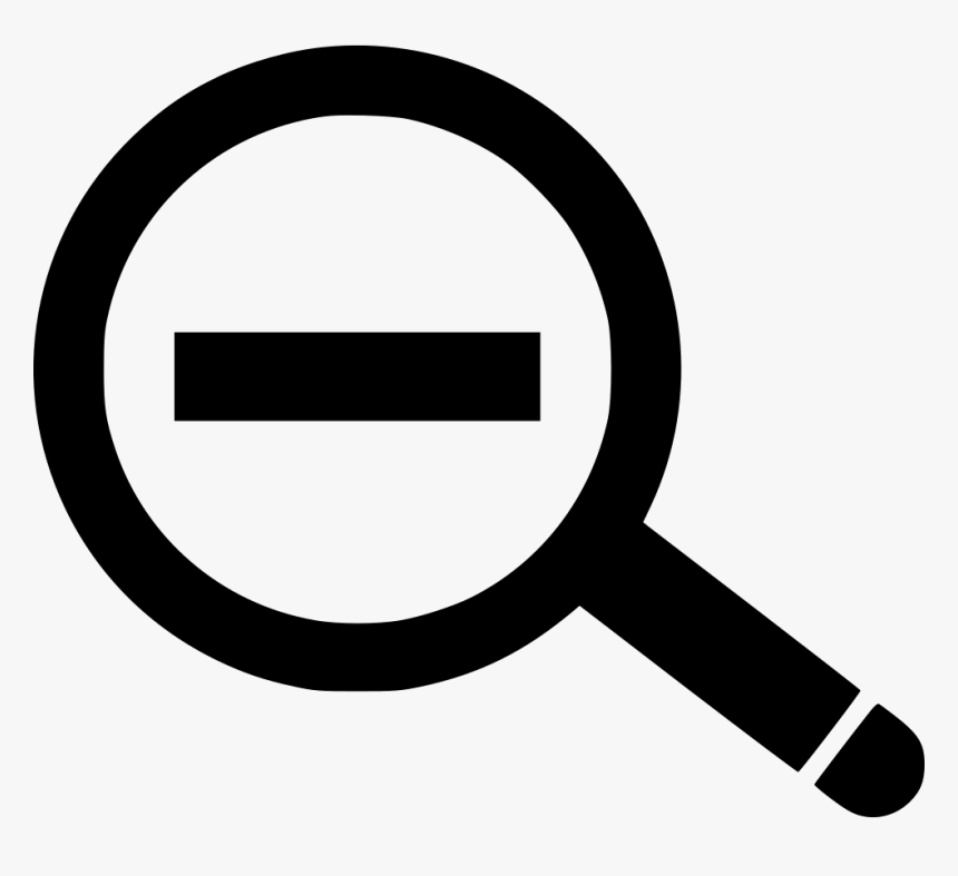 Magnifier Minus Zoom Out - Internet Search Icon Png, Transparent Png, Free Download