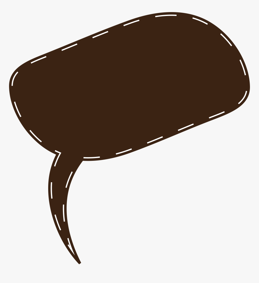 Media Militia Thought And Speech Bubbles-033 - Speech Bubble Brown Png, Transparent Png, Free Download