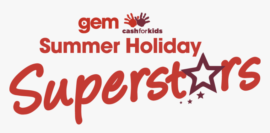 Gem"s Summer Holiday Superstars Logo - Cash For Kids, HD Png Download, Free Download