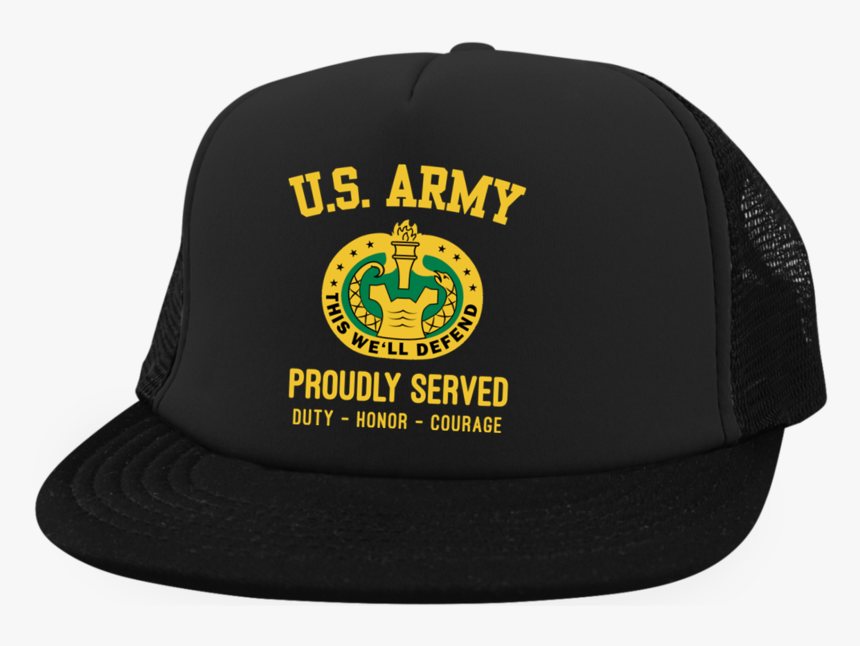 S Army Drill Sergeant Badges District Trucker Hat With - Iron Maiden Recife, HD Png Download, Free Download