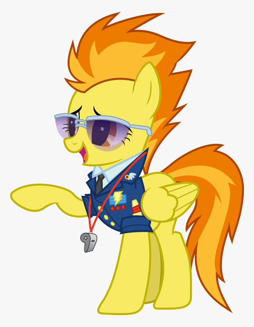 Clip Art Drill Sergeant Clipart - My Little Pony Wonderbolts Spitfire, HD Png Download, Free Download