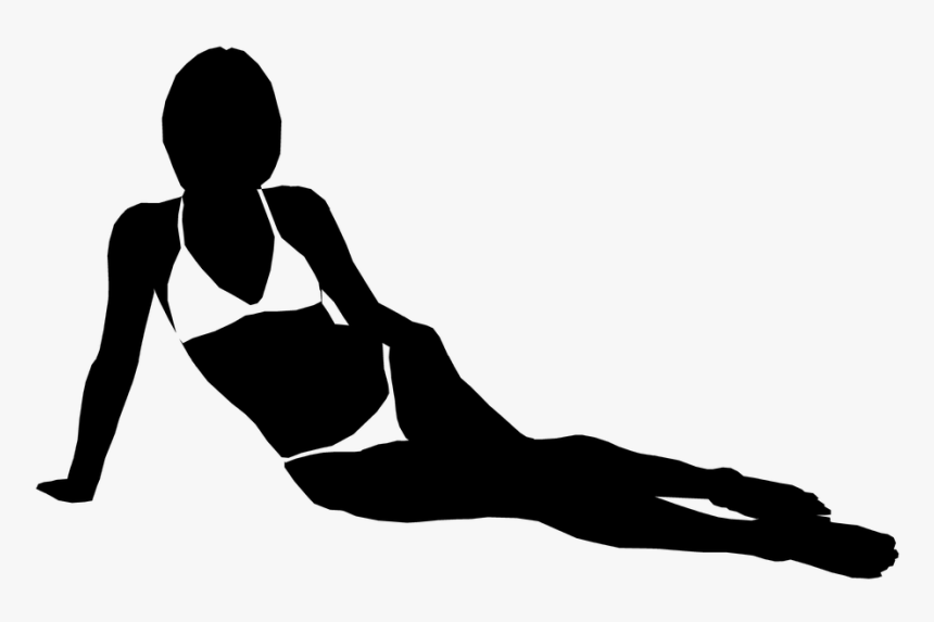 sexy woman lying down silhouette