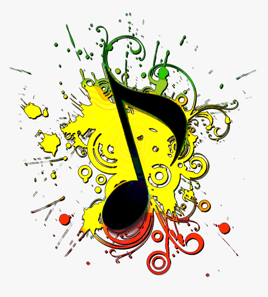 Reggae Clipart Music Notes - Music Art Png, Transparent Png, Free Download