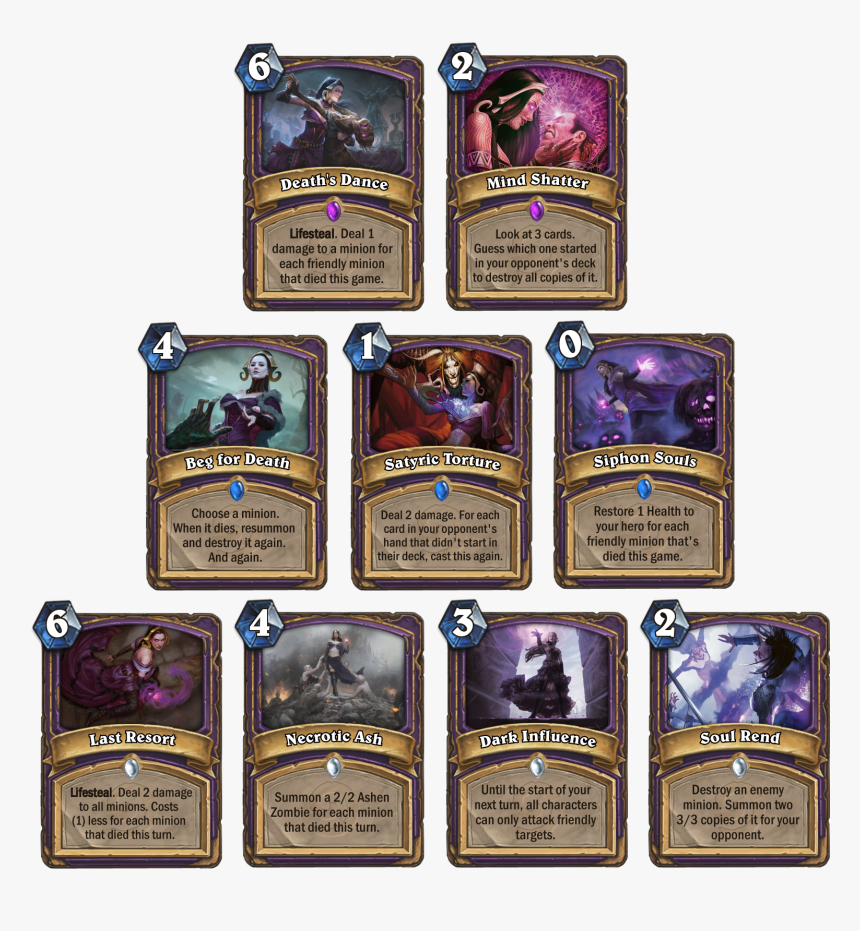 [warlock Spell Set]set , Png Download - Warlock 1 Cost Spells, Transparent Png, Free Download