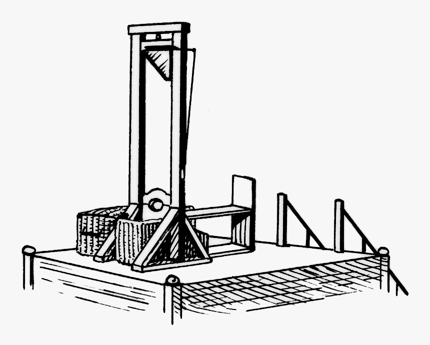 De Post Turtle Ization - Guillotine French Revolution Drawing, HD Png Download, Free Download