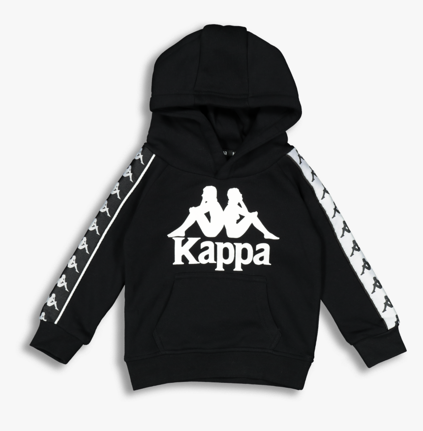 Kappa Hoodie Mens Black And White, HD Png Download - kindpng