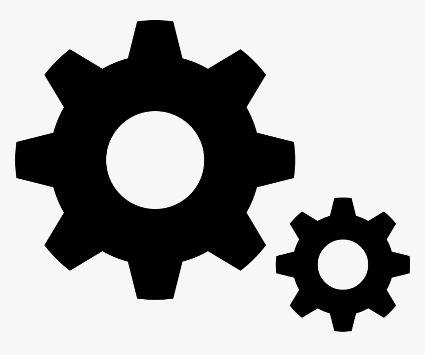 Png File Svg - Transparent Background Cogwheel Icon, Png Download, Free Download