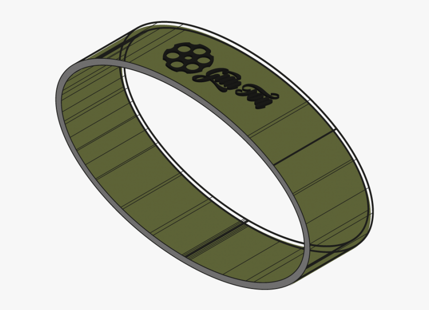 Rubber Band - Olive Green - Bangle, HD Png Download, Free Download