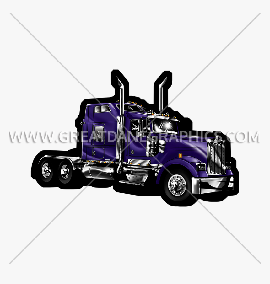 Peterbilt Vector 10 Wheeler Truck - Trailer Truck, HD Png Download, Free Download