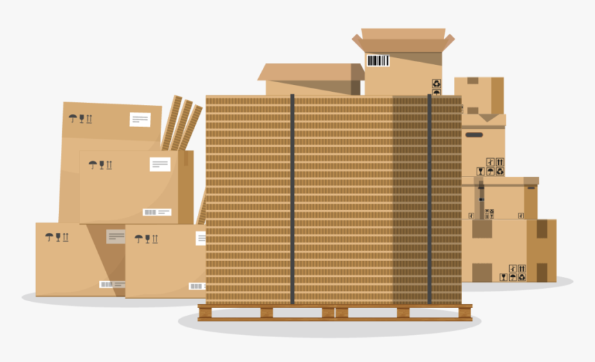 Graphic Visualization Of Large Stacks Of Brown Cardboard - Komayama Park, HD Png Download, Free Download