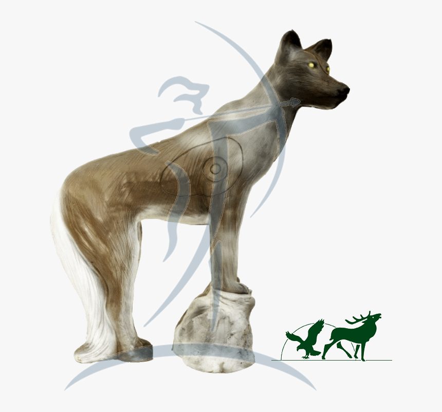 Leitold 3d-target Wolf On Stone - Dog, HD Png Download, Free Download