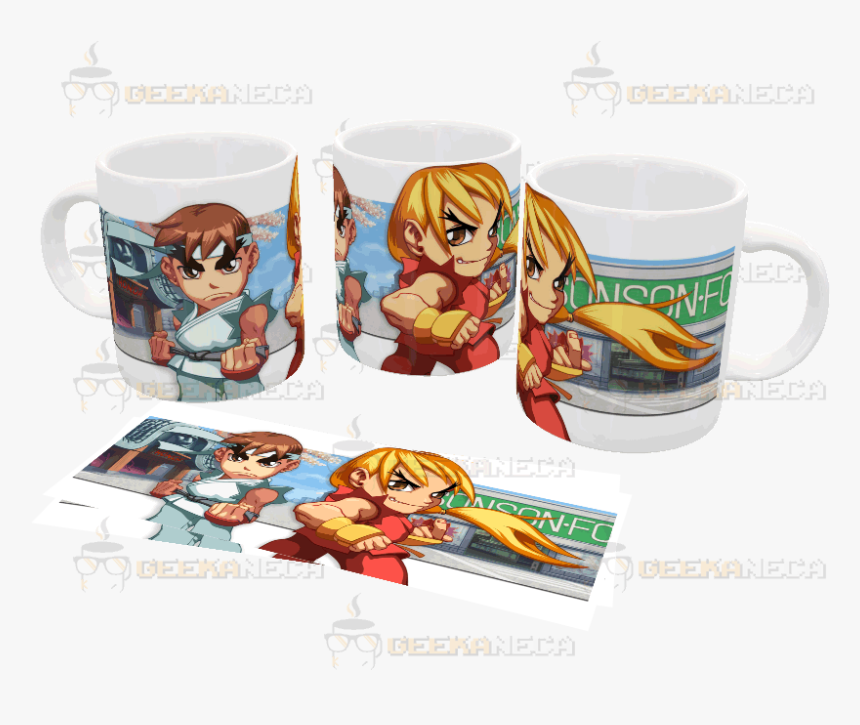 Caneca Street Fighter - Super Puzzle Fighter 2 Turbo, HD Png Download, Free Download