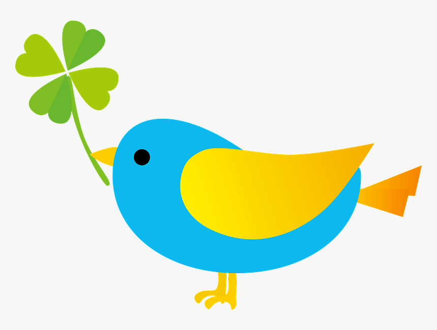 Blue Bird Clover Clipart 無料 素材 イラスト 鳥 Hd Png Download Kindpng