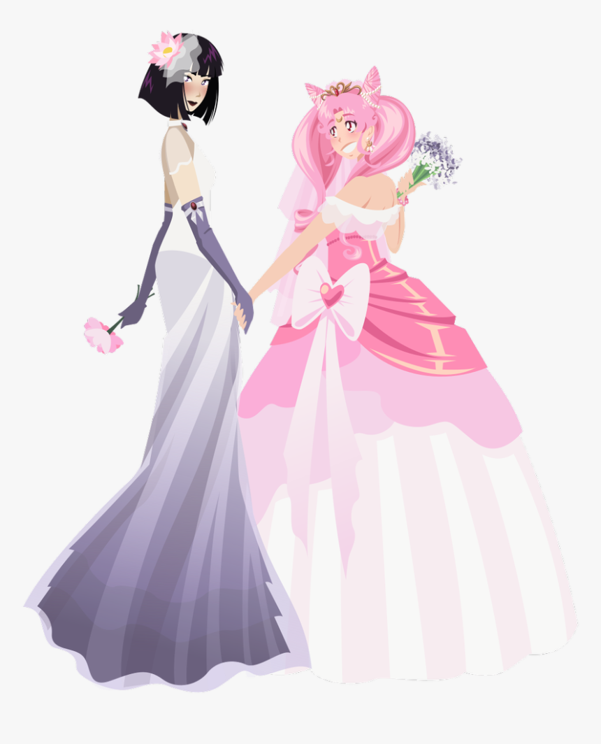 Transparent Sailor Moon Crystal Png - Chibiusa Hotaru Wedding, Png Download, Free Download