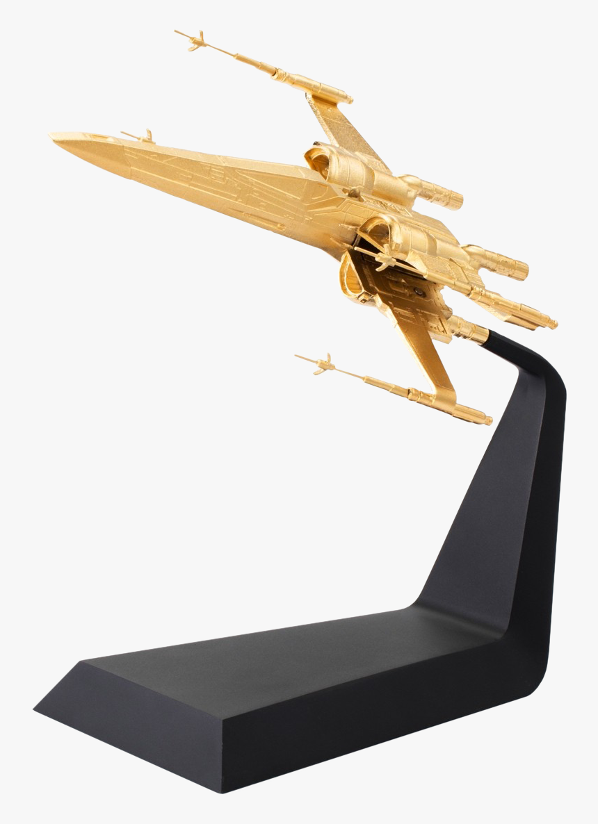 X-wing Starfighter Limited Edition 8” Gilt Pewter Statue - Model Aircraft, HD Png Download, Free Download