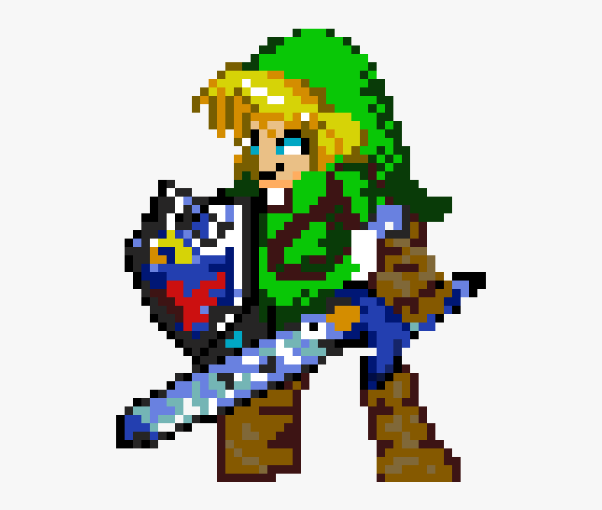 Ocarina Of Time Link - Link Pixel Art, HD Png Download, Free Download