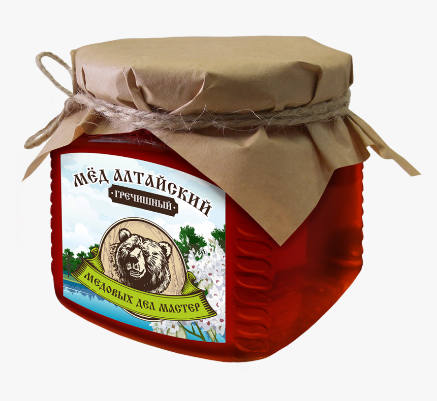 Buckwheat Altai Bee Honey In Glass Jar 300 G - Paste, HD Png Download, Free Download