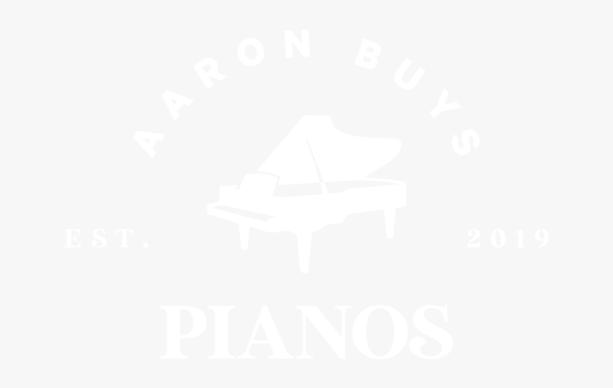 Aaron Buys Pianos Grand Piano Logo - Johns Hopkins Logo White, HD Png Download, Free Download