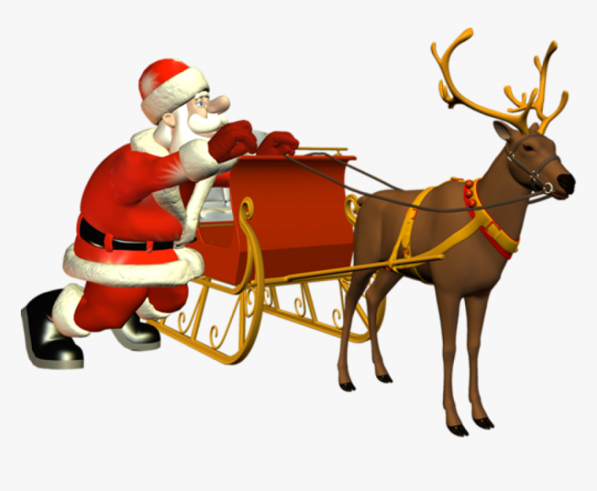 Santa Sleigh, HD Png Download, Free Download