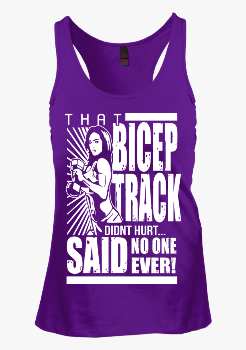 That Bicep Track Racerback Tank Top - Active Tank, HD Png Download, Free Download