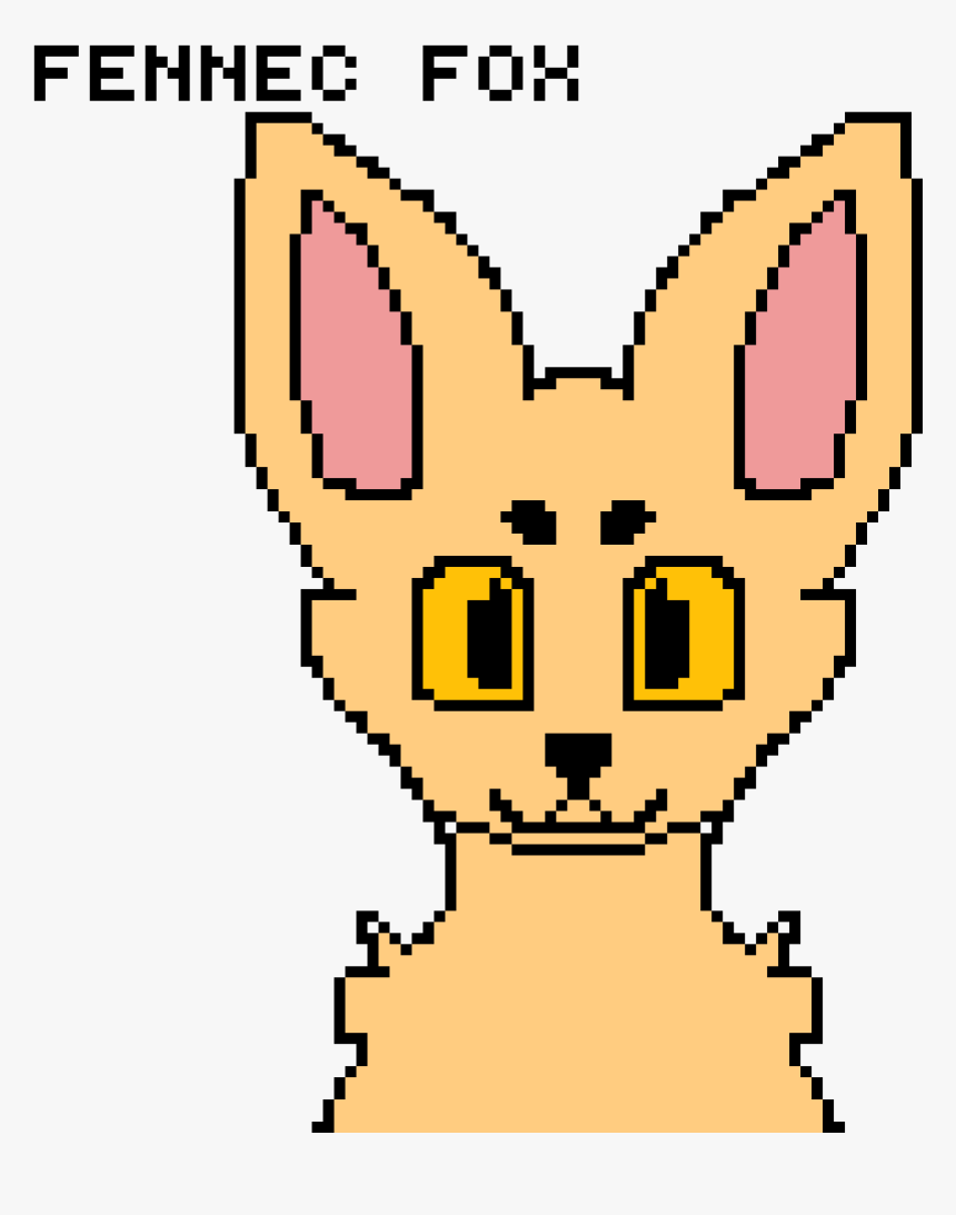 Meh Little Fennec Fox - Blank Fox Pixel Art, HD Png Download, Free Download